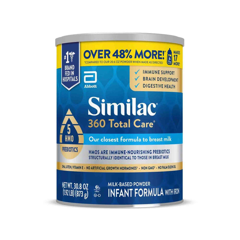 SIMILAC® 360 TOTAL CARE® MILK-BASED POWDER INFANT FORMULA, SOLD AS 6/CARTON ABBOTT 68654