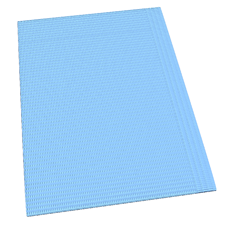 BIB, 17¾"X 12 7/8", BLUE, 500/CS, SOLD AS CASE DYNAREX 10000058