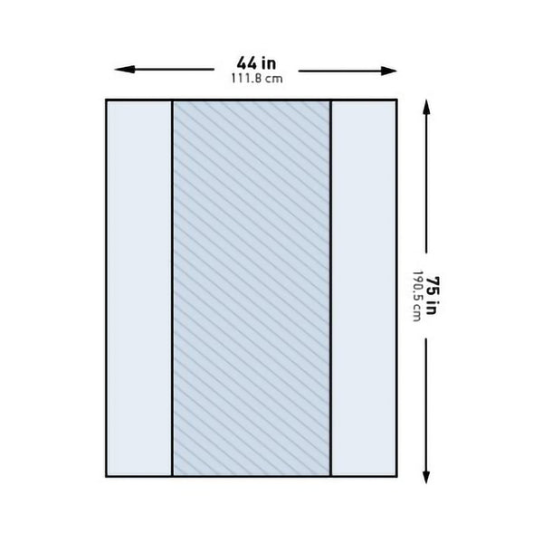 MCKESSON TABLE DRAPE, 44 X 75 INCH, SOLD AS 20/CASE MCKESSON 16-I80-13101-S