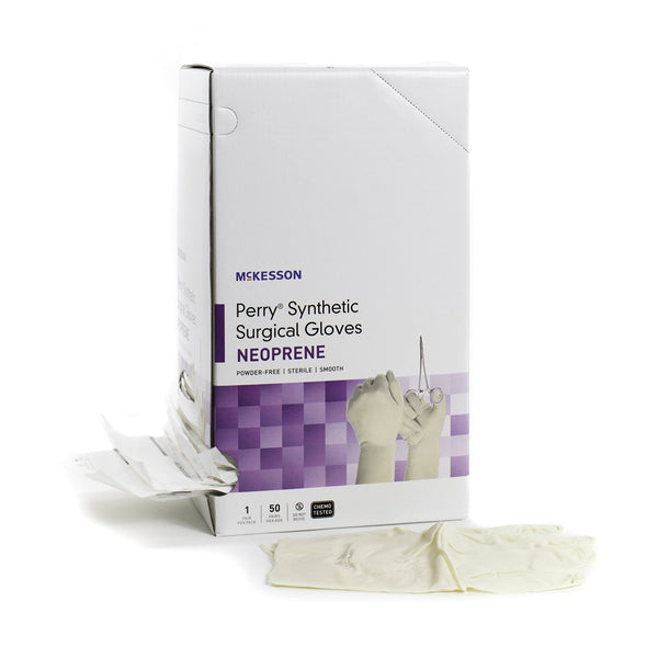 MCKESSON PERRY® POLYCHLOROPRENE SURGICAL GLOVE, SIZE 8, CREAM, SOLD AS 200/CASE MCKESSON 20-2680N
