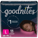 GOODNITES® ABSORBENT UNDERWEAR, LARGE, SOLD AS 11/PACK KIMBERLY 53363