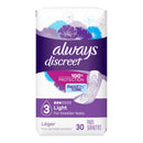ALWAYS® DISCREET BLADDER CONTROL PAD, SIZE 3, SOLD AS 30/PACK PROCTER 03700088658
