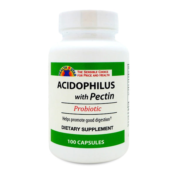 HEALTH STAR® ACIDOPHILUS WITH PECTIN PROBIOTIC, SOLD AS 1200/CASE GERI-CARE 837-01-HST