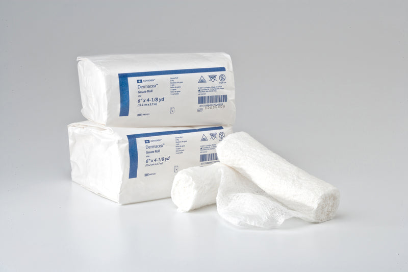 DERMACEA™ FLUFF BANDAGE ROLL, 6 INCH X 4-1/8 YARD, 3-PLY, SOLD AS 48/CASE CARDINAL 441121