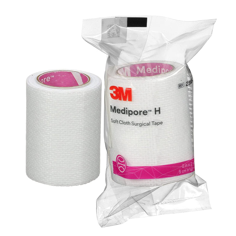 3M™ MEDIPORE™ H SOFT CLOTH MEDICAL TAPE, 2 INCH X 2 YARD, WHITE, SOLD AS 48/BAG SOLVENTUM 2860S-2