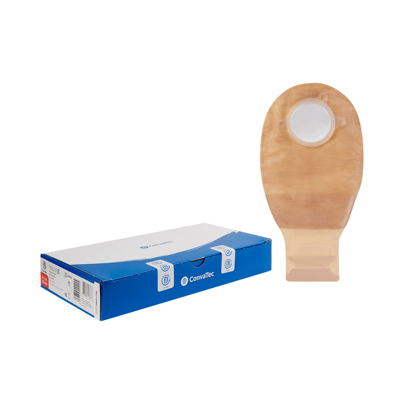 NATURA® TRANSPARENT FILTERED OSTOMY POUCH, 12-INCH LENGTH, 2¼ INCH FLANGE, SOLD AS 10/BOX CONVATEC 416419
