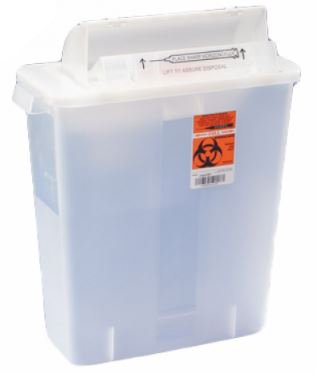 SHARPSTAR™ IN-ROOM™ MULTI-PURPOSE SHARPS CONTAINER, 3 GALLON, 16½ X 13¾ X 6 INCH, SOLD AS 1/EACH CARDINAL 8536SA