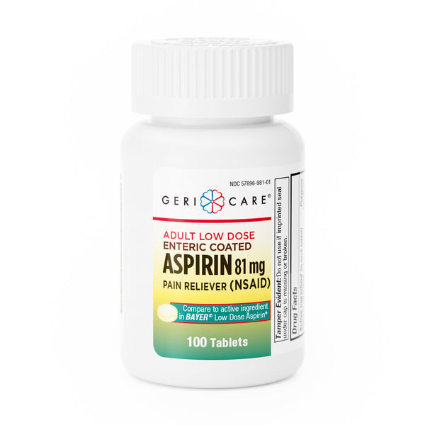 GERI-CARE® LOW-DOSE ASPIRIN, SOLD AS 12/CASE GERI-CARE 981-01-GCP