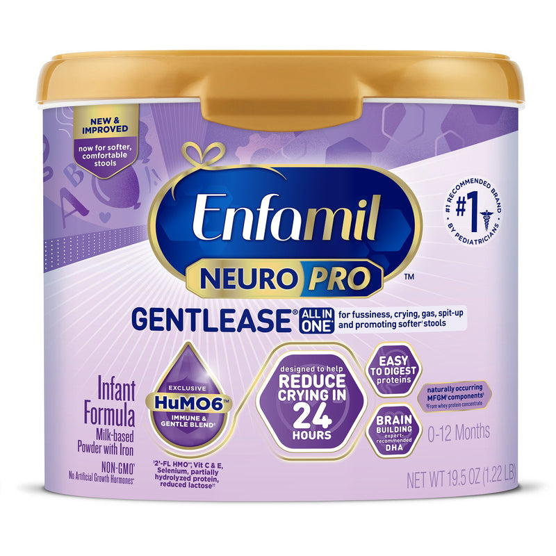 ENFAMIL NEUROPRO™ GENTLEASE® INFANT FORMULA, 1.22-LB. CANISTER, SOLD AS 1/EACH MEAD 267601