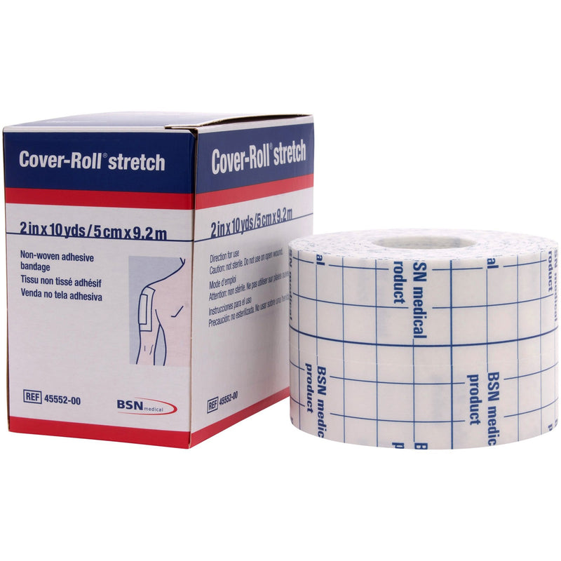 COVER-ROLL® STRETCH NONWOVEN POLYESTER DRESSING RETENTION TAPE, 2 INCH X 10 YARD, SOLD AS 1/BOX BSN 45552