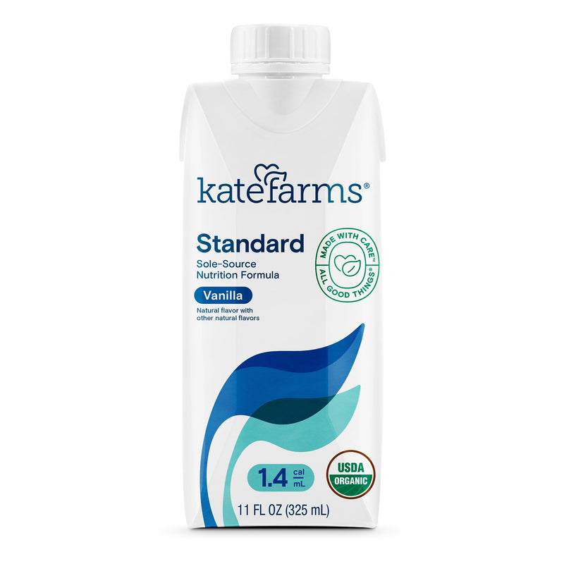 KATE FARMS® STANDARD 1.4 VANILLA SOLE-SOURCE NUTRITION FORMULA, 11-OUNCE CARTON, SOLD AS 12/CASE KATE 811112030430