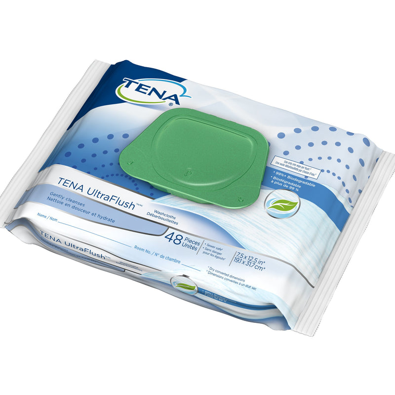 TENA ULTRAFLUSH FLUSHABLE PERSONAL WIPES, SOLD AS 48/PACK ESSITY 65726