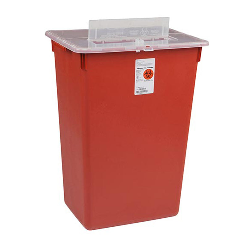 SHARPS-A-GATOR™ MULTI-PURPOSE SHARPS CONTAINER, 10 GALLON, 15½ X 21½ X 12 INCH, SOLD AS 6/CASE CARDINAL 31143665