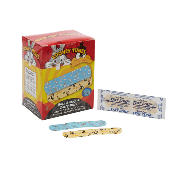 LOONEY TUNES™ STAT STRIP® ADHESIVE STRIP, 3/4 X 3 INCH, SOLD AS 100/BOX DUKAL 1075737