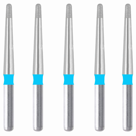Torpedo, Long Neck 1.1 mm Dia. Medium Grit Diamond Bur 5 per pack. 534.11M1