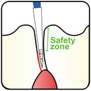 Needle Shaped, Short, Long Neck 0.8 mm Dia. Fine Grit Diamond Bur 5 per pack. 539.8F1