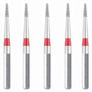 Needle Shaped, Short, Long Neck 0.8 mm Dia. Fine Grit Diamond Bur 5 per pack. 539.8F1