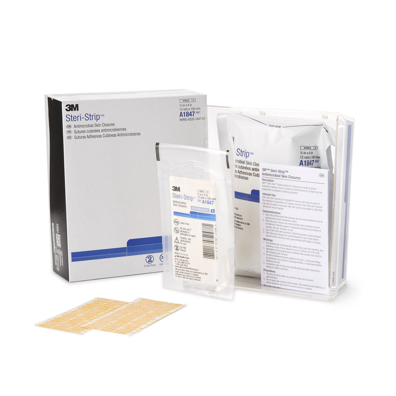 3M™ STERI-STRIP™ ANTIMICROBIAL SKIN CLOSURE STRIP, SOLD AS 50/BOX SOLVENTUM A1847