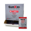 SUNX® SPF 30+ SUNSCREEN WITH DISPENSER BOX, INDIVIDUAL PACKET, SOLD AS 200/CASE CORETEX 71430
