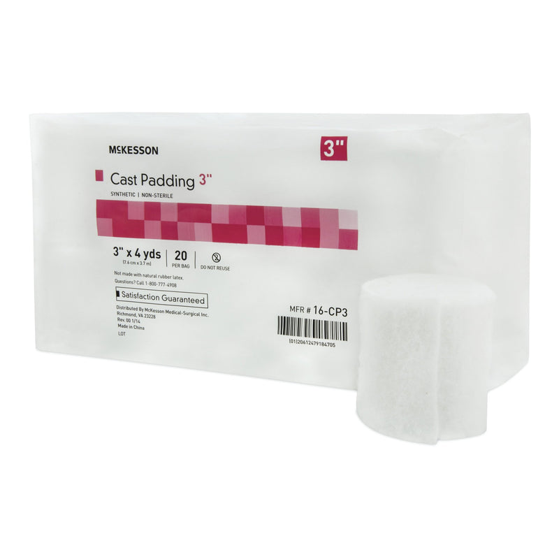 MCKESSON WHITE POLYESTER CAST PADDING, 3 INCH X 4 YARD, SOLD AS 20/BAG MCKESSON 16-CP3