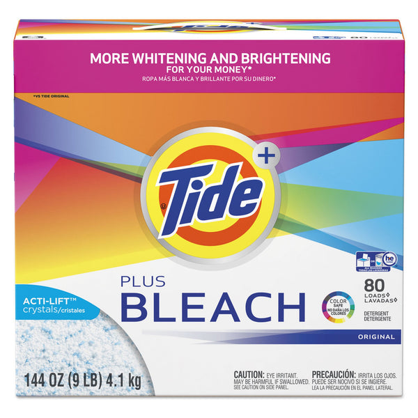 TIDE PLUS BLEACH POWDER LAUNDRY DETERGENT, SOLD AS 2/CASE LAGASSE PGC84998CT