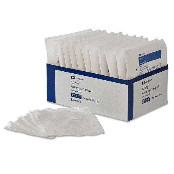 CURITY™ STERILE NONWOVEN SPONGE, 4 X 4 INCH, 4-PLY, SOLD AS 160/CASE CARDINAL 8047-