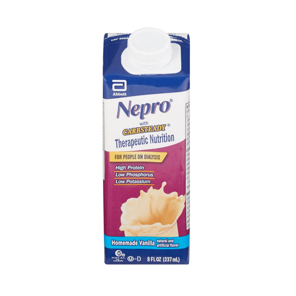NEPRO® WITH CARBSTEADY® VANILLA THERAPEUTIC NUTRITION FOR THOSE ON DIALYSIS, SOLD AS 24/CASE ABBOTT 64803