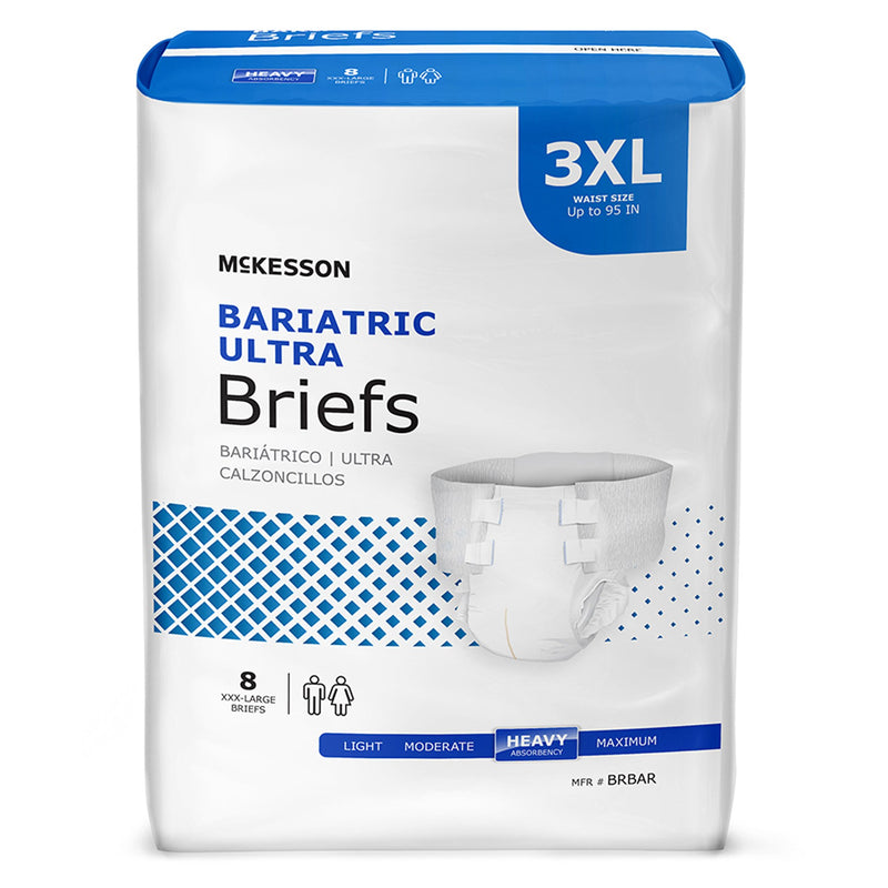 MCKESSON ULTRA HEAVY ABSORBENT INCONTINENCE BRIEF, BARIATRIC, SOLD AS 4/CASE MCKESSON BRBAR