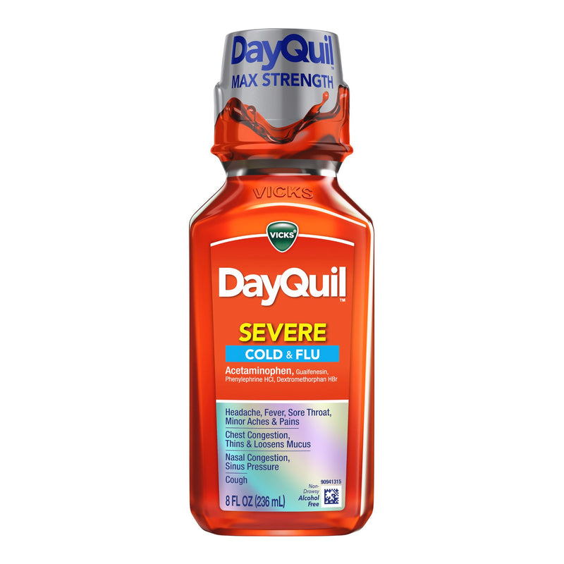 DAYQUIL SEVERE COLD & FLU LIQUID, SOLD AS 1/EACH PROCTER 37000081008