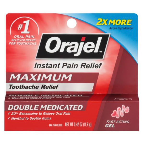 ORAJEL™ 2X TOOTHACHE & GUM MEDICATED GEL, SOLD AS 1/EACH CHURCH 31031043028