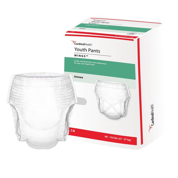 CURITY™ YOUTH PANTS UNISEX, LARGE, HEAVY ABSORBENCY, 60 – 125 LBS, SOLD AS 4/CASE CARDINAL 70074A