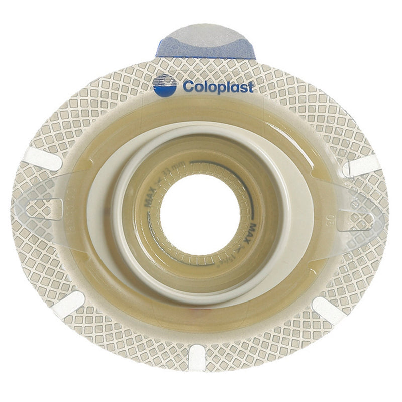 SENSURA CLICK XPRO FLAT BARRIER, 25 MM STOMA OPENING, GREEN COLOR MATCH, SOLD AS 5/BOX COLOPLAST 10017