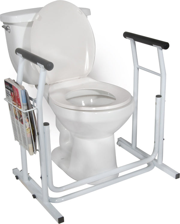 DRIVE™ FREE-STANDING TOILET SAFETY RAIL, SOLD AS 1/EACH DRIVE RTL12079