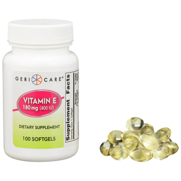 GERI-CARE® VITAMIN E SUPPLEMENT, SOLD AS 12/CASE GERI-CARE 752-01-GCP