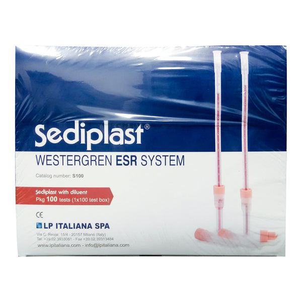 SEDIPLAST® SEDIMENTATION TUBE, 220 MM LENGTH, SOLD AS 100/BOX POLYMEDCO S100