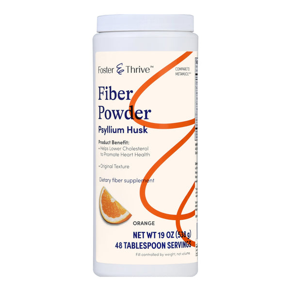 FOSTER & THRIVE™ FIBER POWDER ORIGINAL TEXTURE ORANGE, SOLD AS 1/EACH MCKESSON 01093995615