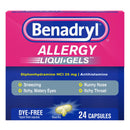 BENADRYL® ALLERGY LIQUI-GELS DYE FREE, SOLD AS 1/BOX JOHNSON 531702100