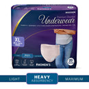 McKesson Premium Discreet Underwear for Women, Heavy Absorbency, Extra-Large, 80/CS