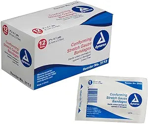 BIOSEAL BURN/ROLLER GAUZE. BURN GAUZE, 4" X 10 YDS, STERILE, 44X36 MESH, 1/PK, 24 PK/CS. , CASE - BriteSources