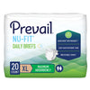 Prevail® Nu-Fit® Incontinence Brief, Heavy Absorbency, Extra Large, 20/PK