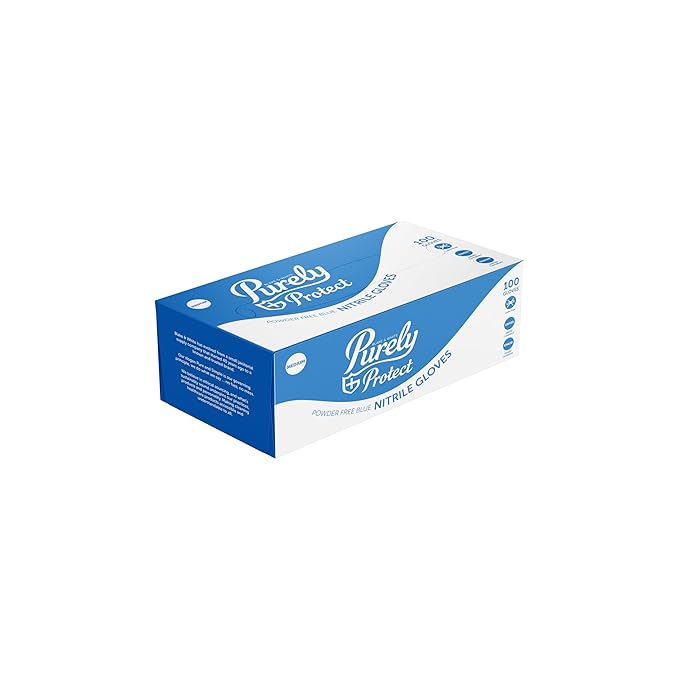 Medivena Nitrylex Nitrile Exam Gloves Gloves Exam Nitrile Pf Blu Smlime Bx 100/Bx 10Bx/Cs -RD30019902