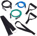 DELUXE KIT INCLUDES: CORDS - GREEN/ LIGHT & RED/ X-LIGHT, WAIST BELT, DOOR ANCHOR, ADJUSTABLE STRAP, HANDLES, BAG & INSTRUCTIONS, SOLD AS EACH JDP 100