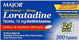 Major Allergy Tablets Loratadine 10Mg Tab U/D 10X10Ndc00904-6852-61 12/Cs -250090