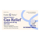 FOSTER & THRIVE™ GAS RELIEF 80 MG SIMETHICONE CHEWABLE TABLETS, MINT FLAVOR, SOLD AS 1/BOTTLE MCKESSON 70677106702