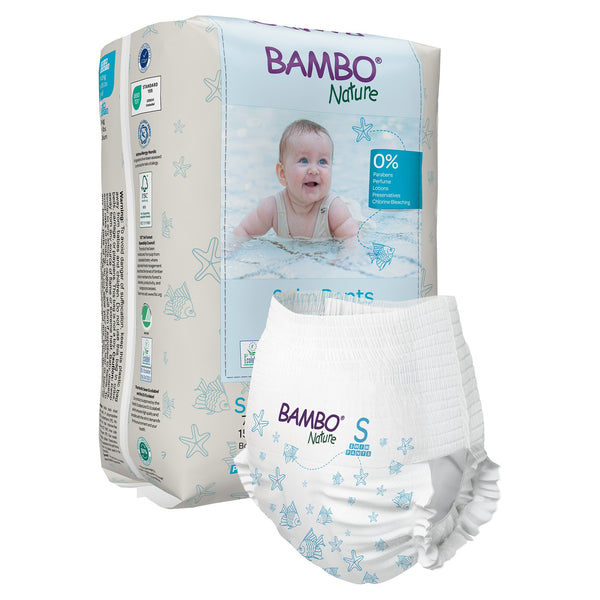 BAMBO NATURE SWIM PANTS, SMALL, SOLD AS 12/PACK ABENA 1000024401