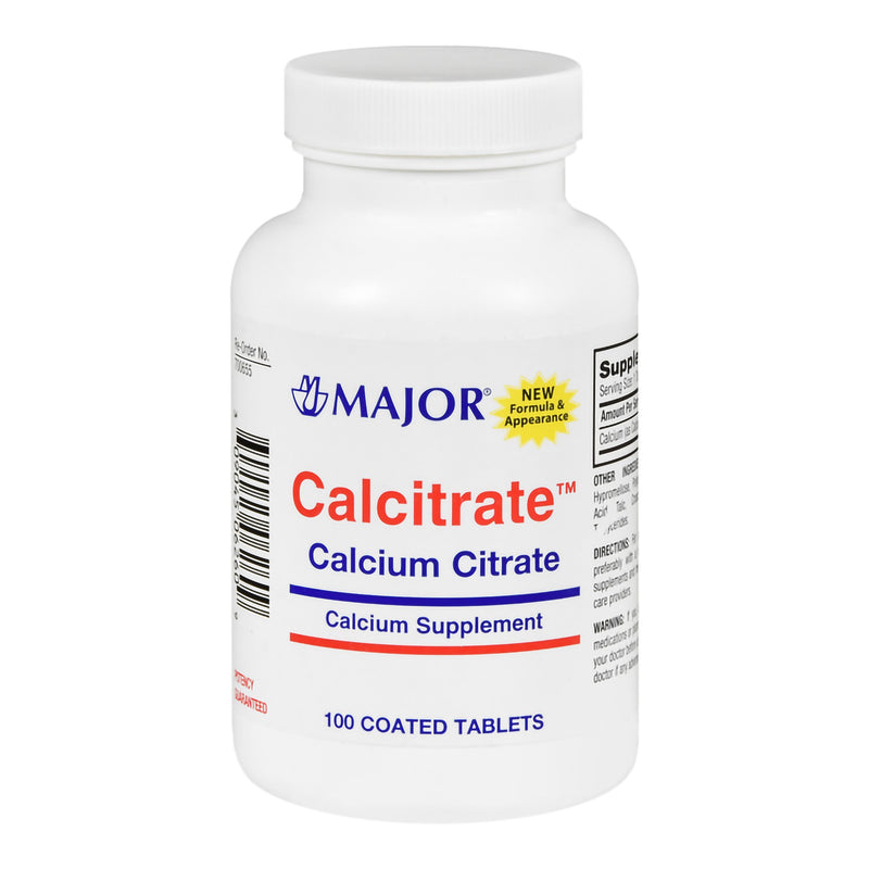 MAJOR® CALCITRATE™ 950-MG CALCIUM CITRATE SUPPLEMENT, SOLD AS 1/BOTTLE MAJOR 80681014000