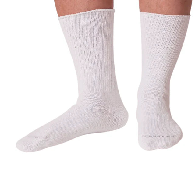Alba Caresox Seamless Diabetic Socks Sock Seamless Med-Lg Blk6Pr/Bx 20Bx/Cs -82099B