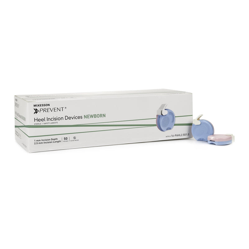 MCKESSON PREVENT PEDIATRIC HEEL INCISION LANCET, SOLD AS 200/CASE MCKESSON 16-PAHL2.5G1.0X