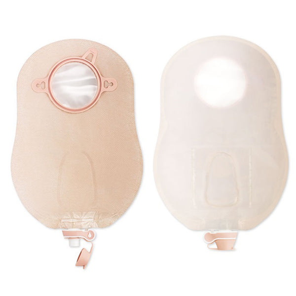 NEW IMAGE™ 18904 TWO-PIECE TRANSPARENT UROSTOMY POUCH, 70 MM FLANGE, BLUE MATCH, SOLD AS 10/BOX HOLLISTER 18904