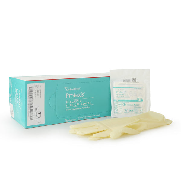 PROTEXIS™ PI CLASSIC POLYISOPRENE SURGICAL GLOVE, SIZE 7.5, IVORY, SOLD AS 200/CASE CARDINAL 2D72PL75X
